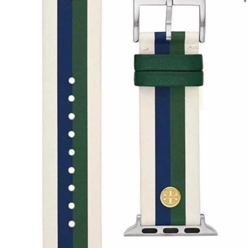 NWOT Tory Burch Leather Apple Watch Band Fits 38MM/40MM Styles